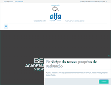 Tablet Screenshot of alfaespacosaude.com.br